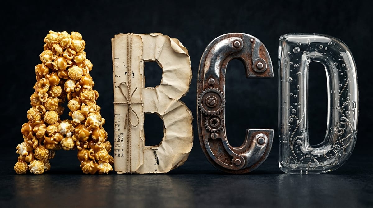 Uendelige typografimuligheter med AI (Nano Banana Pro)