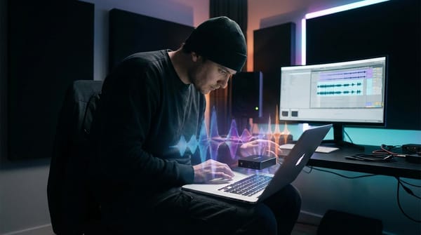 Best performance uten kompleks hardware,                     AI-musikkproduksjon